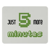 Funny Gaming Mouse Pad, Just 5 More Minutes Gamer Gift, Novelty Computer Accessory, Gift For Him Her, Video Game Lover, Pixel Art Design - Tawshia